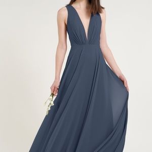 Jenny Yoo Ryan Bridesmaids Dress - Evening Blue
